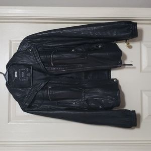 Black lambskin jacket